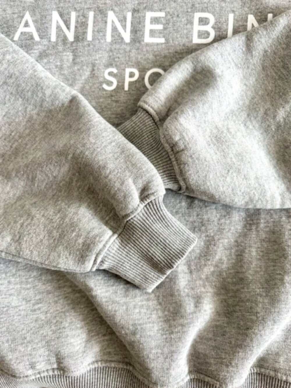 ANINE BING LT. GREY SWEATSHIRT- XS (Pristine Like-New Condition) - Picture 3 of 11